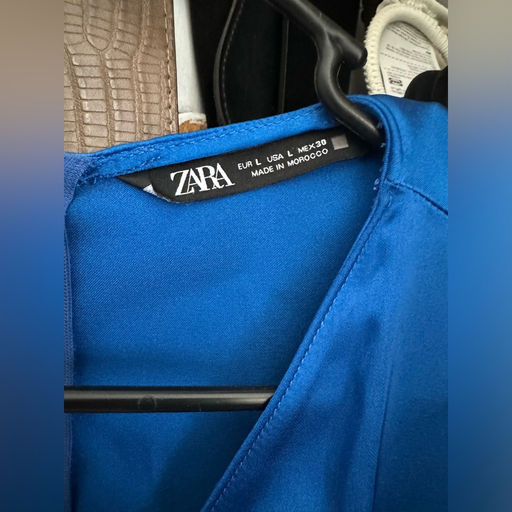 SATIN EFFECT WRAP DRESS - Picture 7 of 7